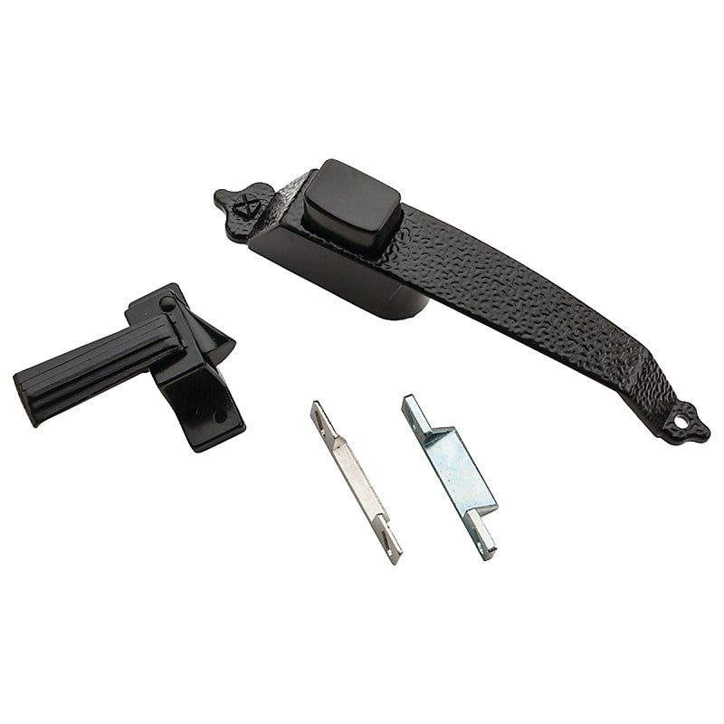 National Hardware V1329 Series N100-023 Pushbutton Latch, Zinc, 3/4 to 1-1/4 in Thick Door