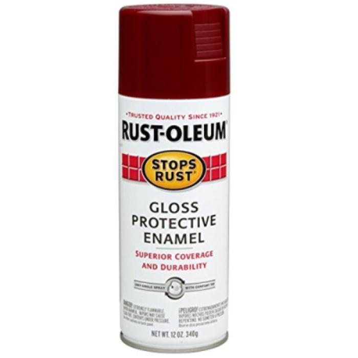 Rust-Oleum 7768830 Rust Preventative Spray Paint, Gloss, Burgundy, 12 oz, Can