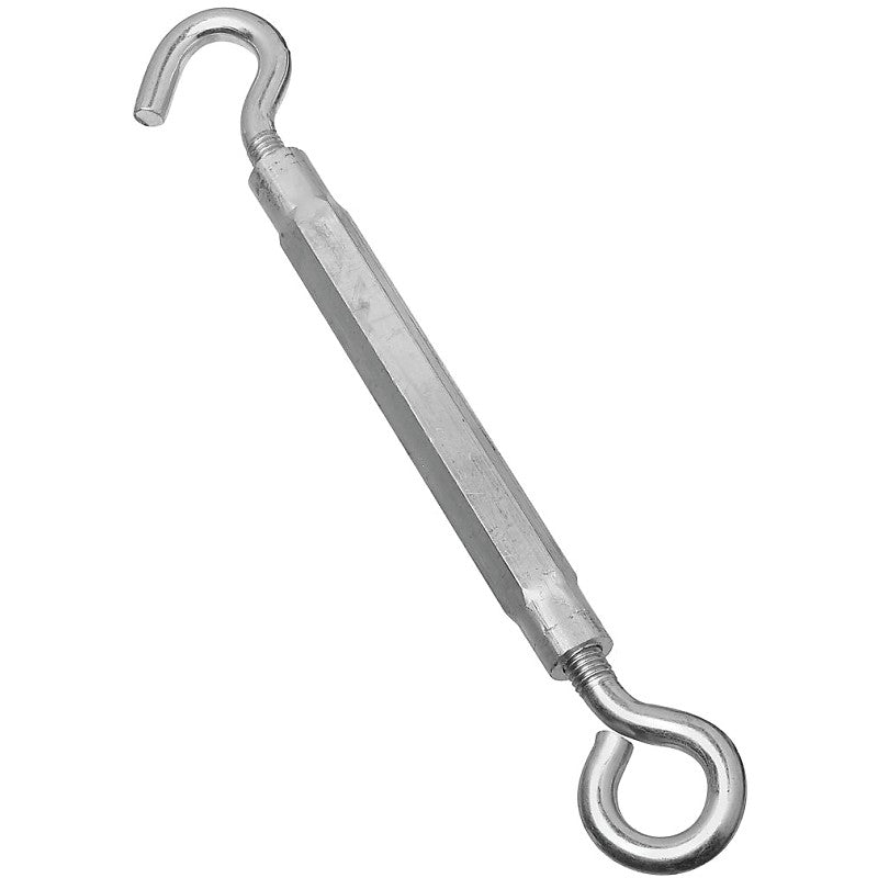National Hardware 2172BC Series N221-903 Turnbuckle, 320 lb Working Load, 1/2-13 in Thread, Hook, Eye, 17 in L Take-Up