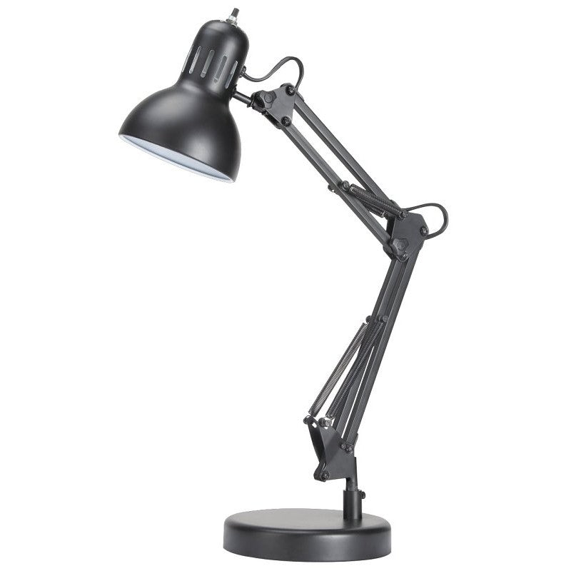 Boston Harbor TL-WK-134E-BK-3L Swing Arm Work Lamp, 120 V, 60 W, 1-Lamp, A19 or CFL Lamp, Black