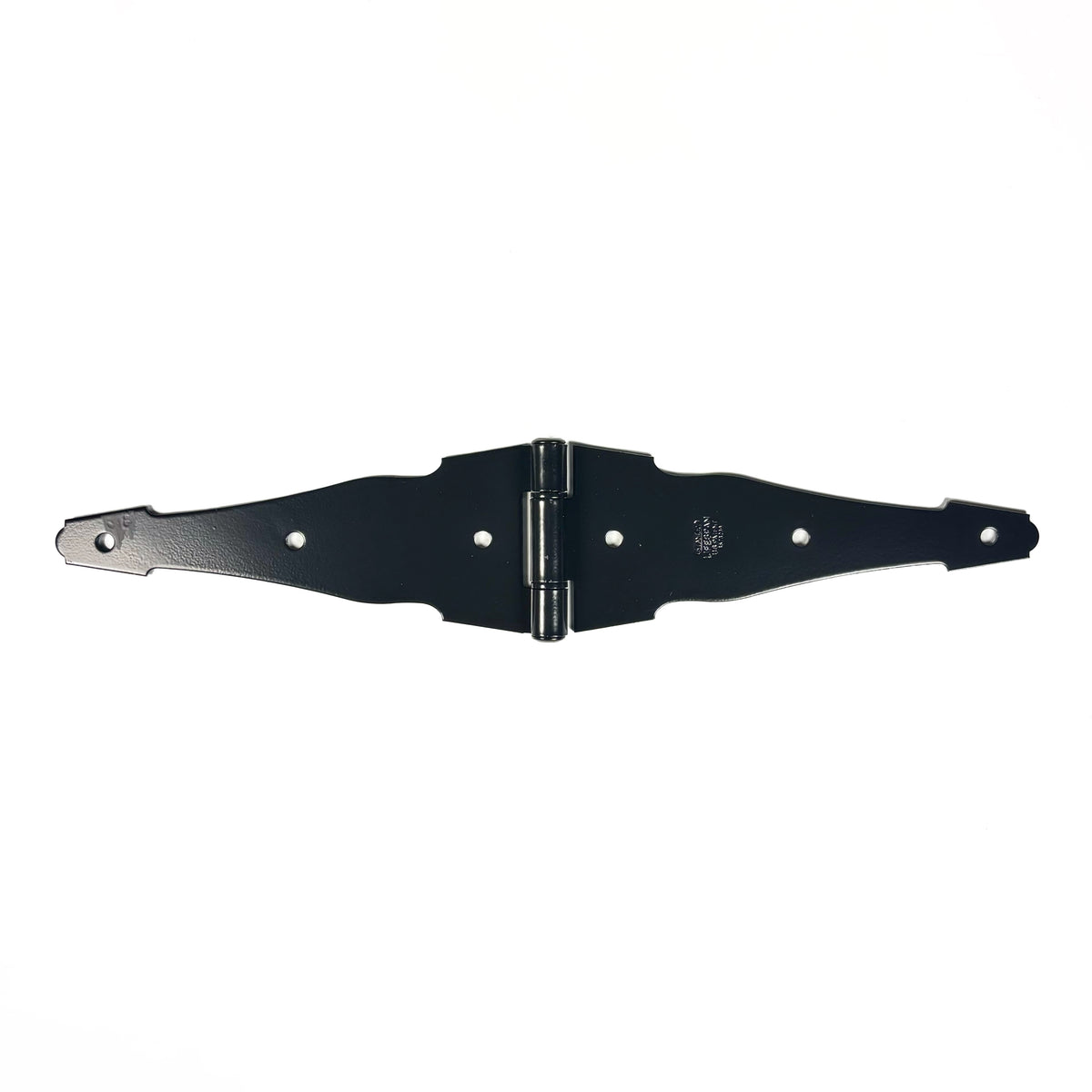 Decorative Heavy Strap Hinge 8 Inch Satin Black