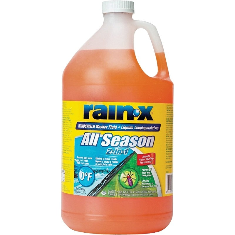 Rain-X 113625 Windshield Washer Fluid, Orange, 3.78 L (Pack of 6)