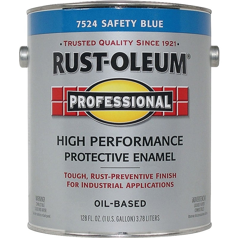 RUST-OLEUM PROFESSIONAL K7725402 Enamel, Gloss, Safety Blue, 1 gal Can (Pack of 2)