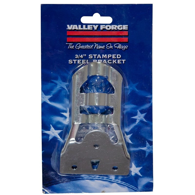 Valley Forge SB2-1 Flag Pole Bracket, Steel, Silver