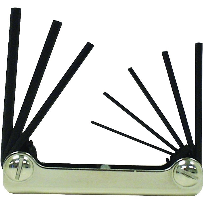 Eklind 20812 Hex Key Set, Includes: 3/32 to 1/4 in Keys, 8-Piece, Steel, Black