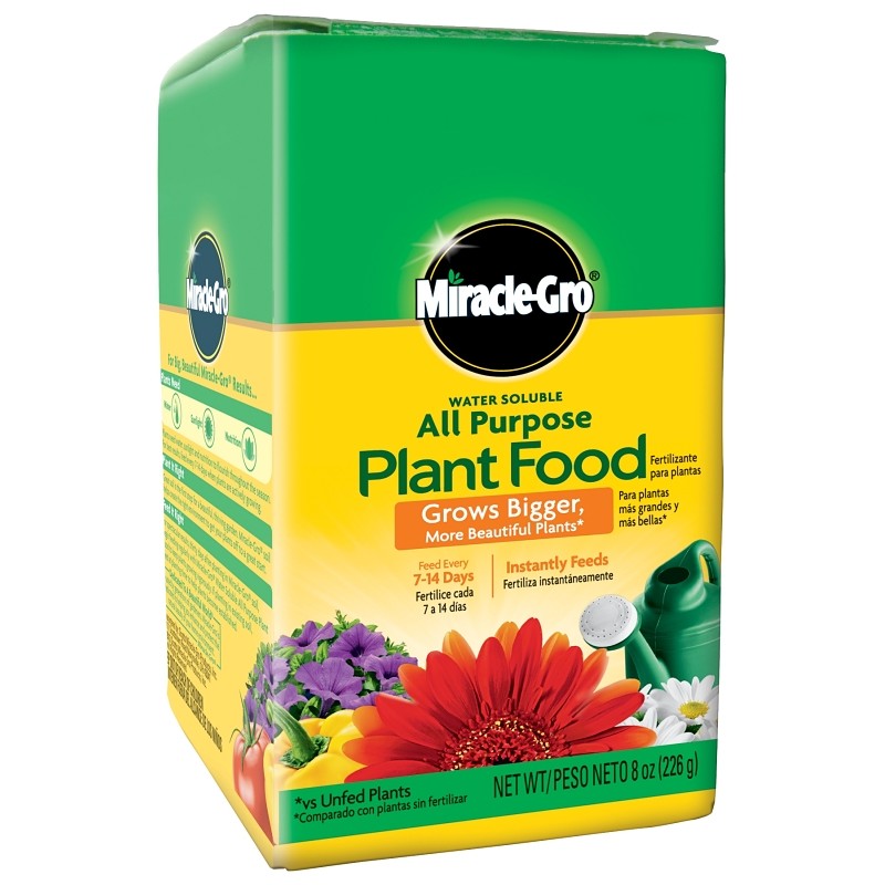 Miracle-Gro 3000992 Dry Plant Food, 8 oz Box, Solid, 24-8-16 N-P-K Ratio