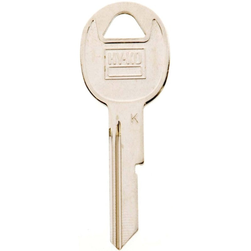 Hy-Ko 11010B47 Key Blank, Brass, Nickel, B47 Key Number (Pack of 10)