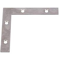 Flat Corner Iron Braces 4 by 3/4 Inch Galvanized Steel 2 Pack