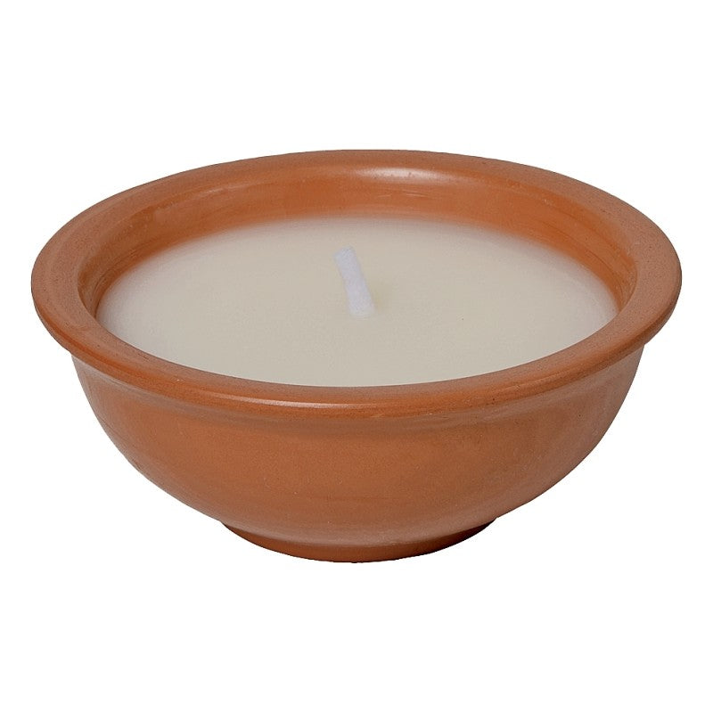 Seasonal Trends Y2646/Y2404 Terracotta Candle, Bowl, Terracotta, Citronella, 34 to 39 hrs Burn Time Carton (Pack of 18)