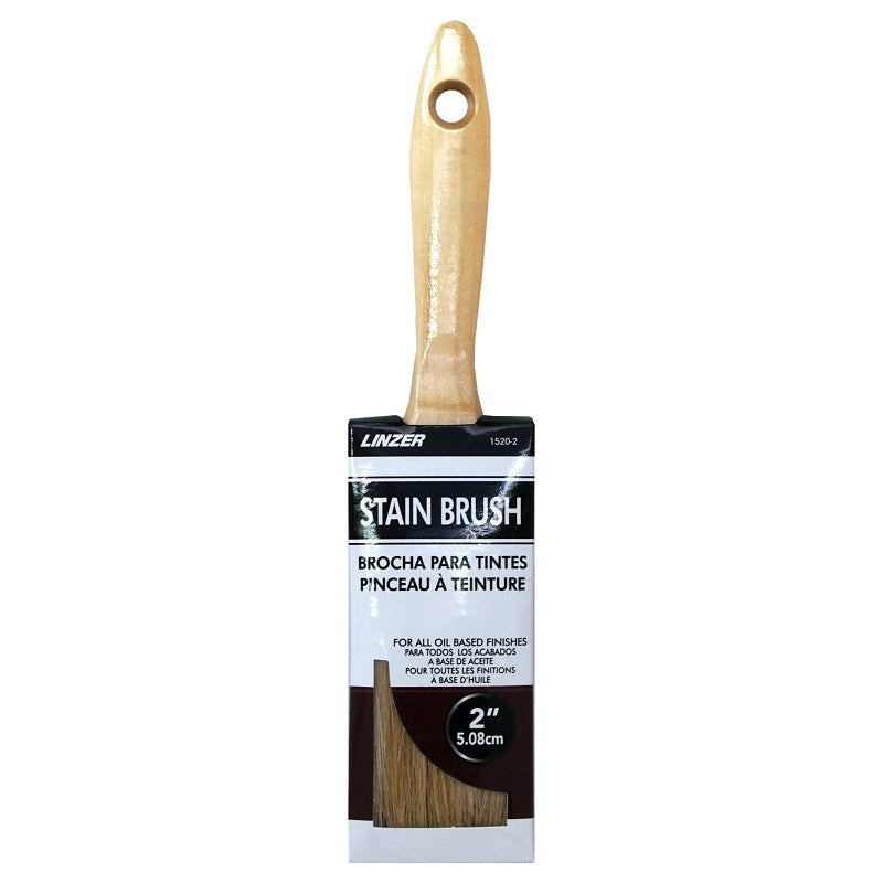 Linzer HD 1520-0200 Paint Brush, Stain Brush, 2 in L Bristle (Pack of 10)