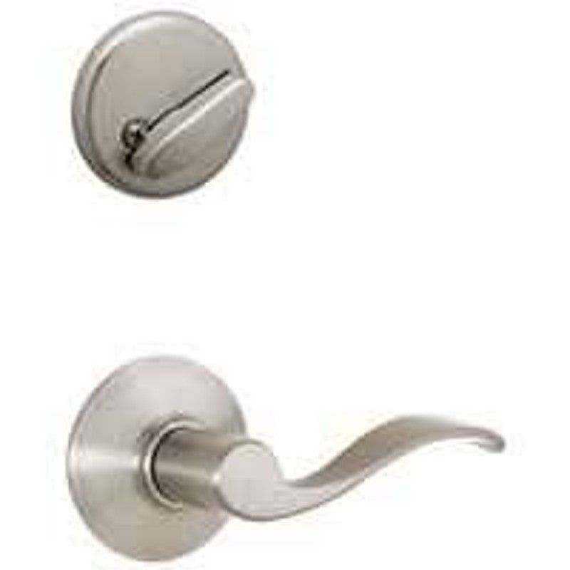 Schlage F59ACC619RH Handleset Interior Trim, Wave, Thumbturn Lock, Keyed Different Key, Metal, Satin Nickel, 1 Grade