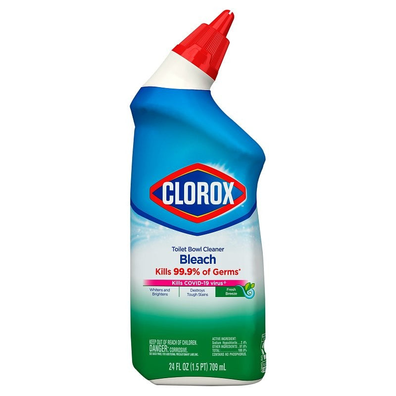 Clorox 00933 Toilet Bowl Cleaner, 24 oz Bottle, Liquid, Fresh