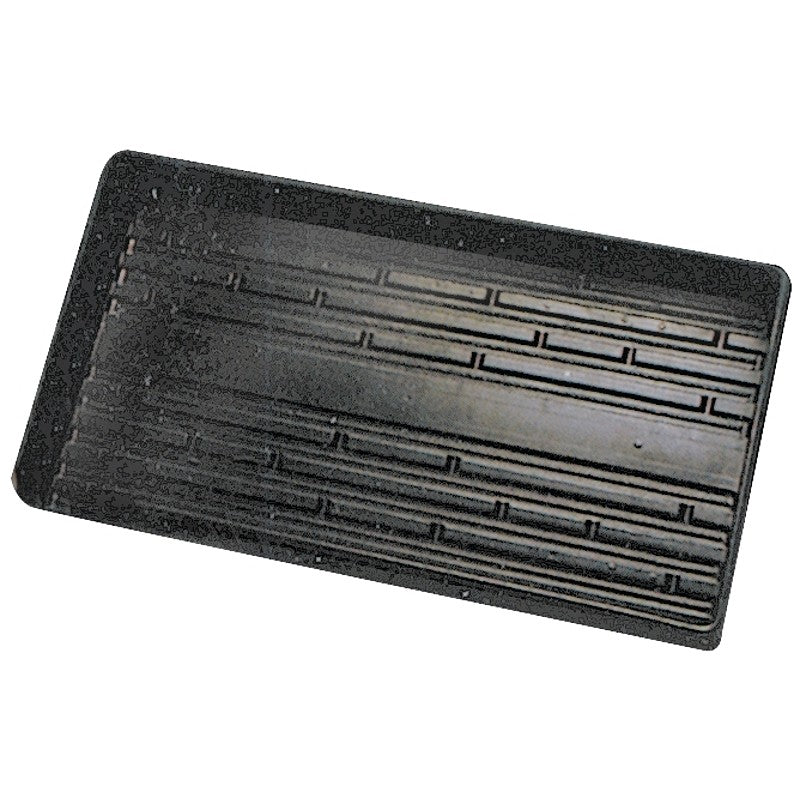 Jiffy TTRAY Plant Tray, 11 in L Tray, 22 in W Tray, Plastic, Black