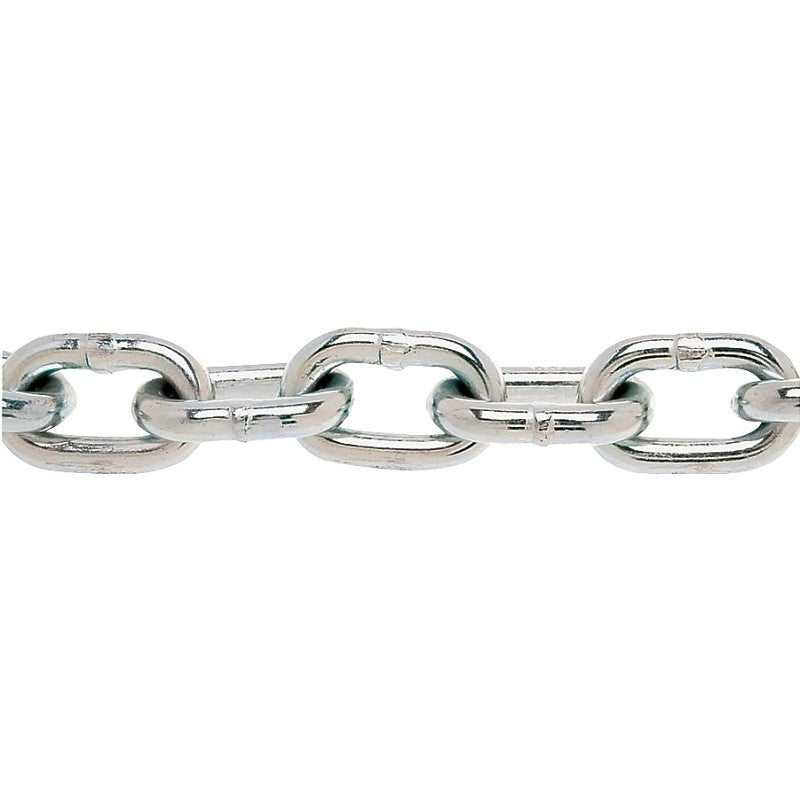 Campbell 0140823 Proof Coil Chain, 1/2 in, 40 ft L, 30 Grade, Steel, Zinc