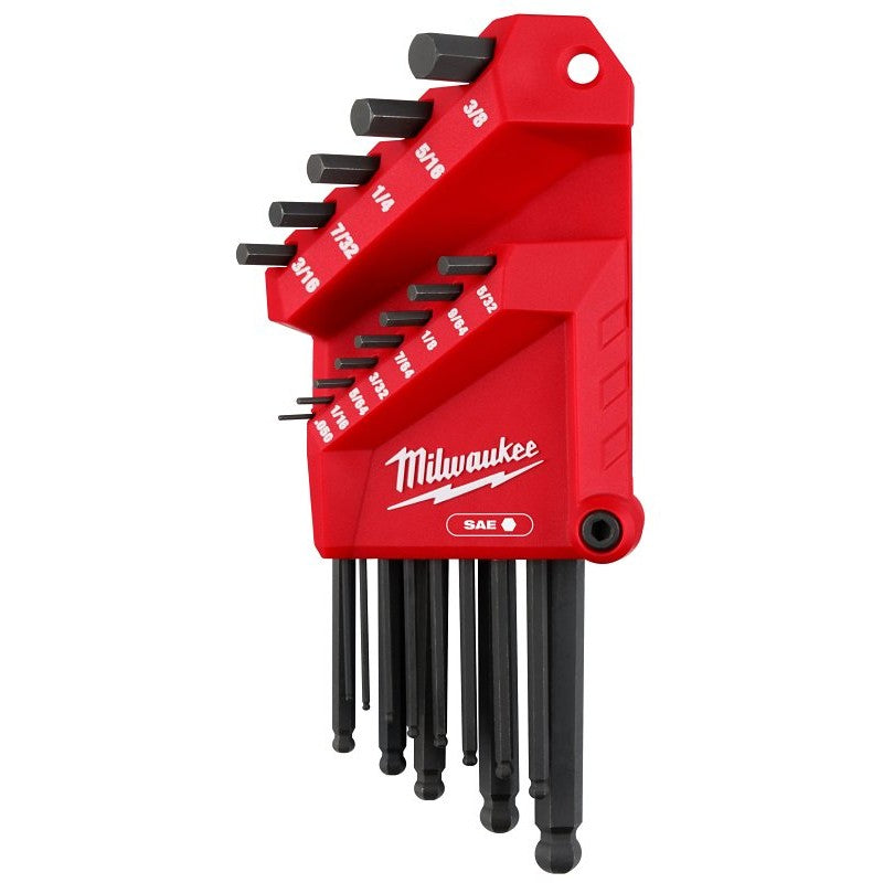 Milwaukee 48-22-2185 Ball End L-Key Set, 13-Piece, Steel, Black Oxide