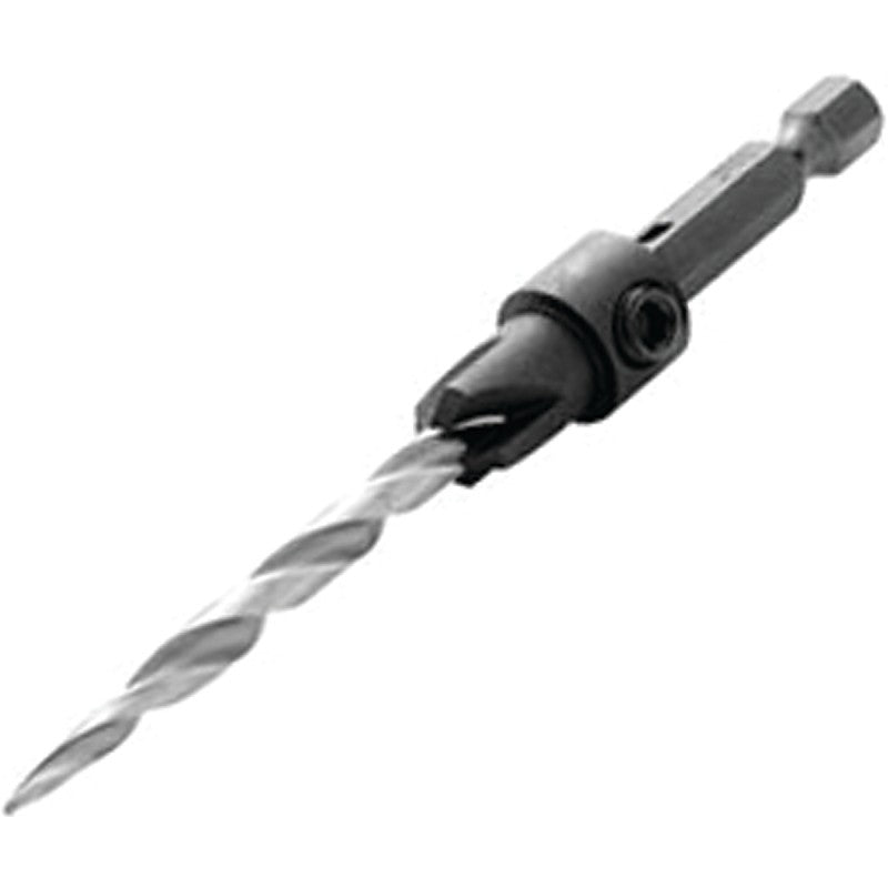 Irwin 1882784 Drill Bit, 7/32 in Dia, 4-1/2 in OAL, Countersink, 4-Flute, 1/4 in Dia Shank