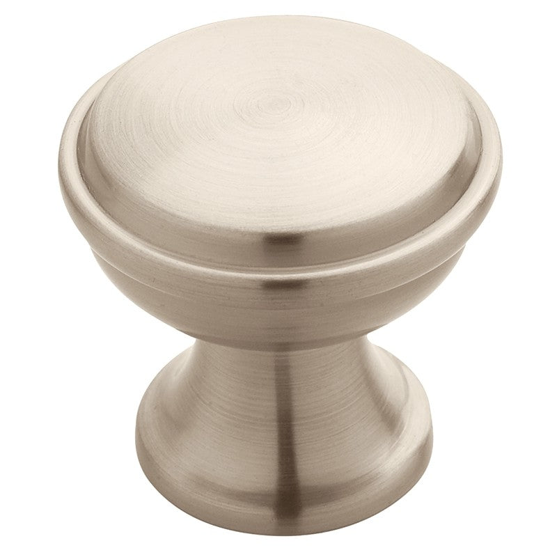 Amerock Westerly Series BP53718G10 Cabinet Knob, 1-3/16 in Projection, Zinc, Satin Nickel