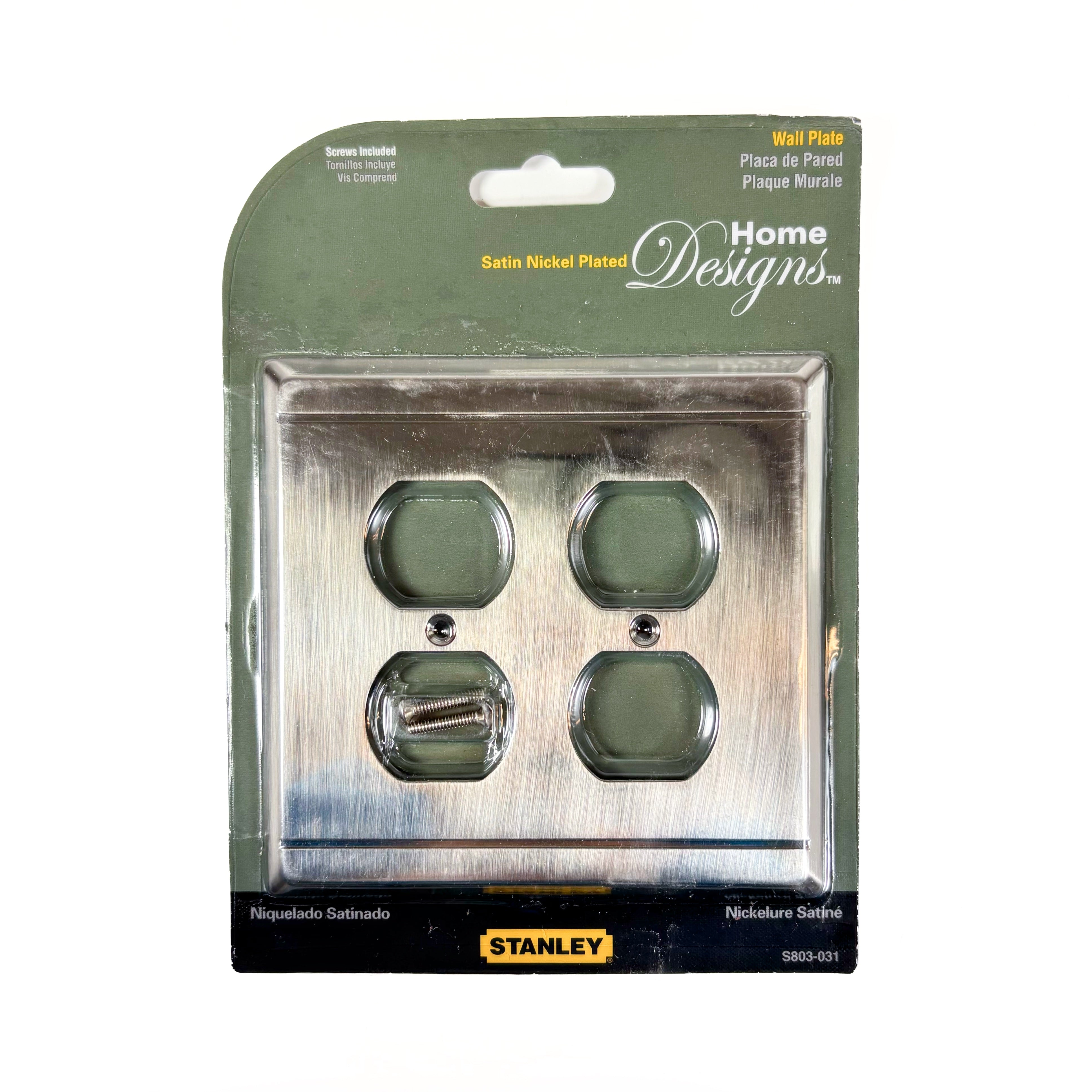 Franklin Double Duplex Wall Plate Satin Nickel