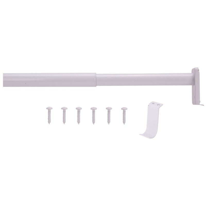 ProSource 21016PHX-PS Adjustable Closet Rod, 72 to 120 in L, Steel