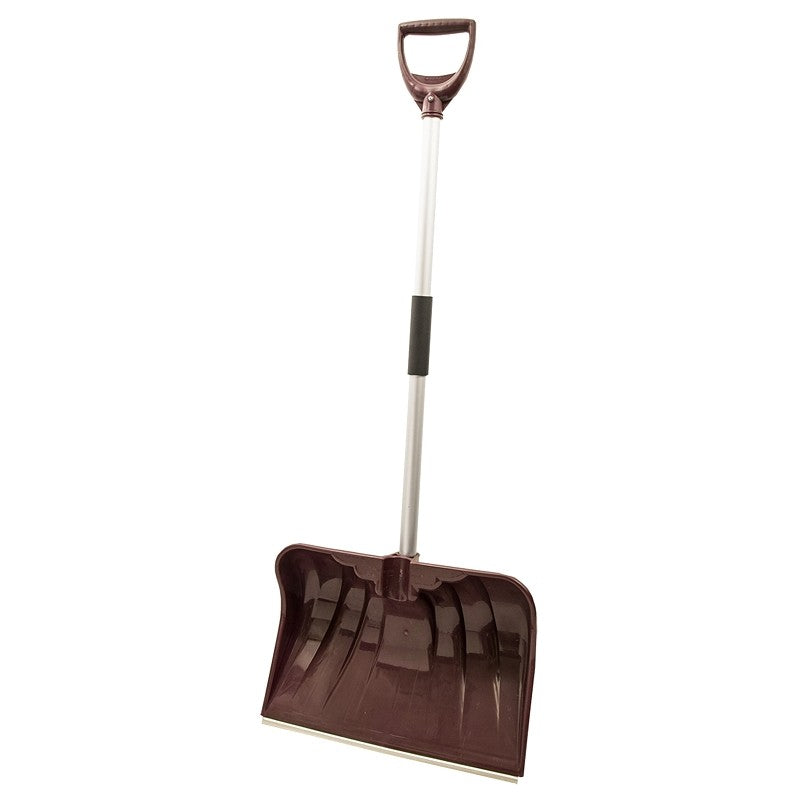 Rugg 36PLW-S Snow Shovel and Pusher, 20 in W Blade, Polyethylene Blade, Aluminum Handle, D-Shaped Handle, 38 in L Handle