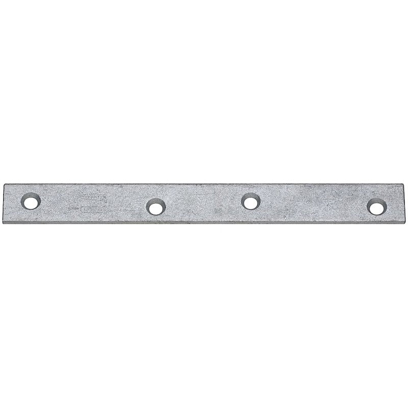 National Hardware N220-350 Mending Brace, 8 in L, 7/8 in W, Steel, Galvanized, Screw Mounting