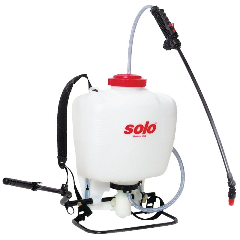 Solo 425 Backpack Sprayer, 4 gal Tank, 4 ft L Hose, HDPE Tank, 25 ft Horizontal, 20 ft Vertical Spray Range