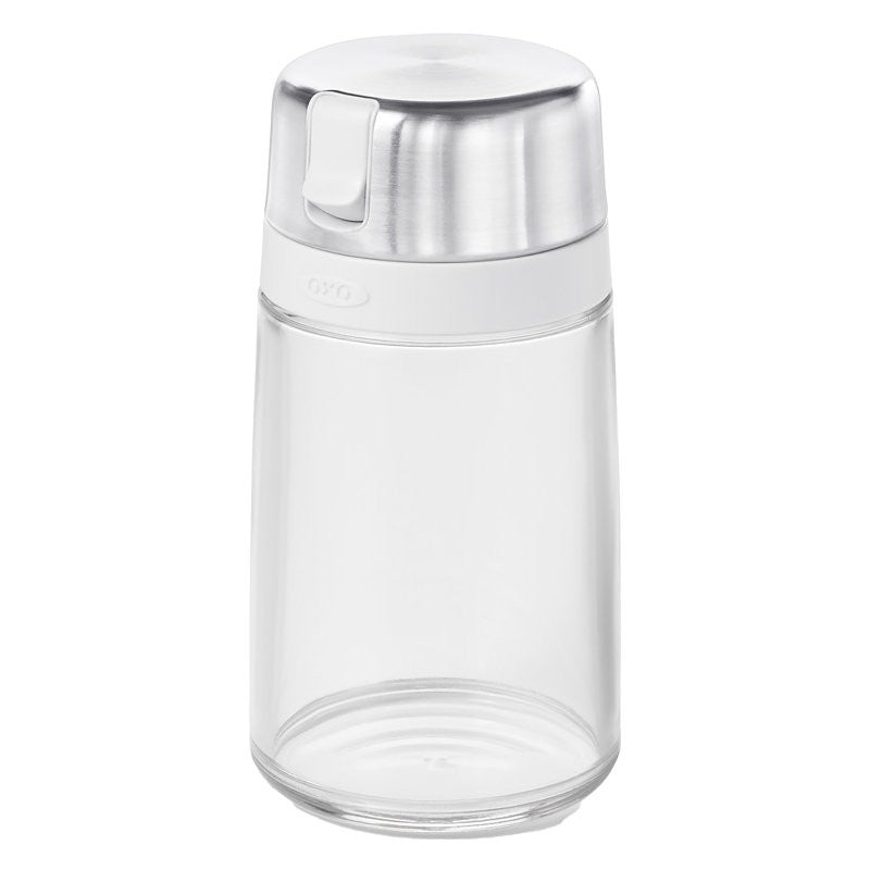 Oxo 1272380 Sugar Dispenser, 9 oz Capacity, Plastic/Stainless Steel, Clear