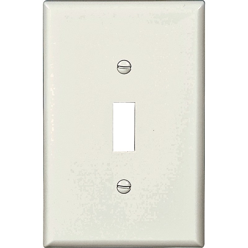WALL PLATE 1GANG TGL MID WHITE (Pack of 25)