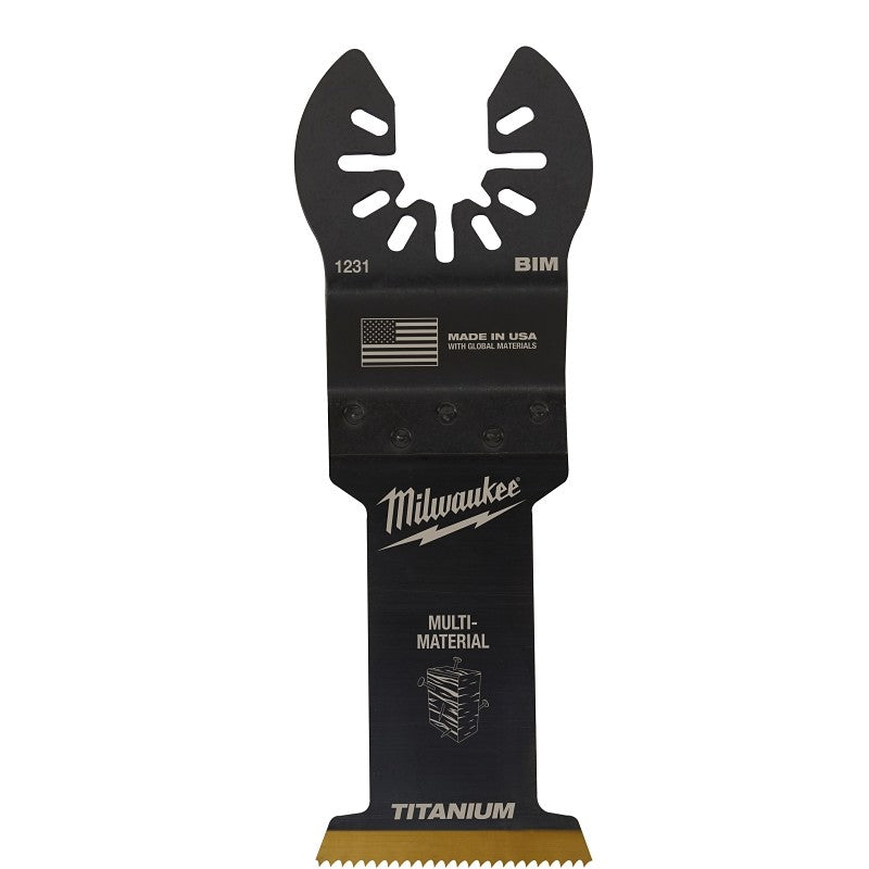 Milwaukee 49-25-1231 Blade, 1-3/8 in, 1-5/8 in D Cutting, HCS/Titanium, 1/PK