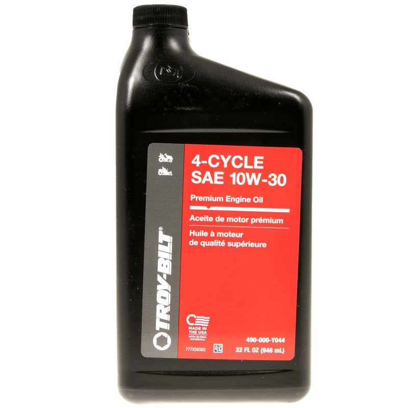 Troy-Bilt 490-000-Y044 Engine Oil, 10W-30, 32 oz