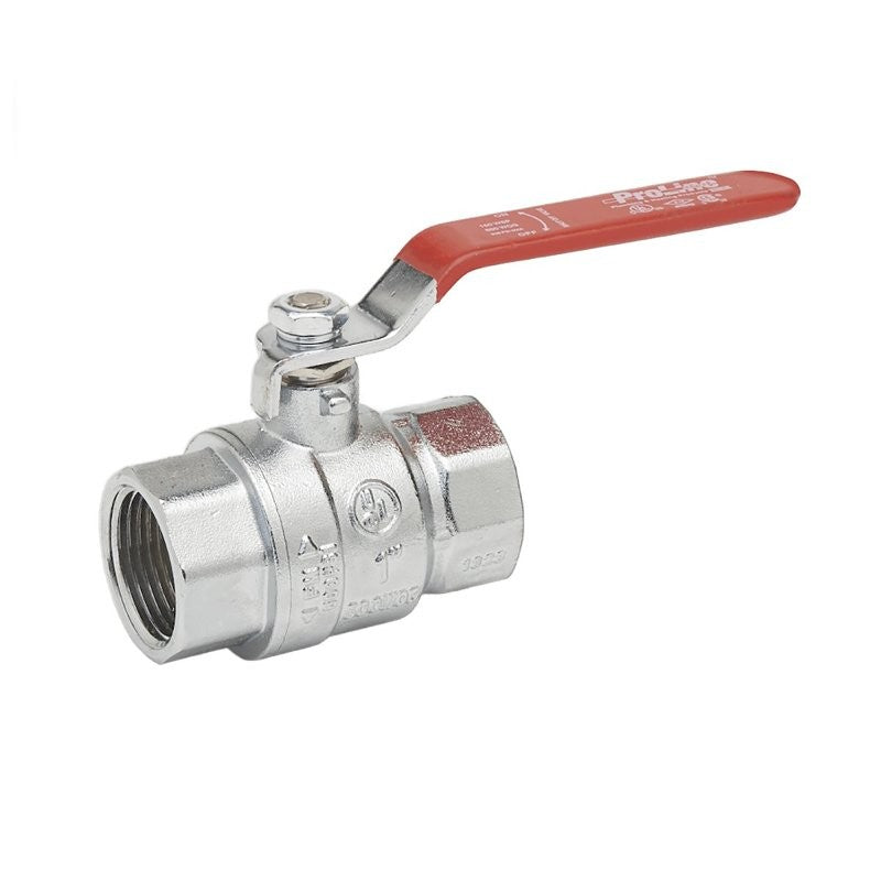 B & K 107-824-CP Ball Valve, 3/4 in Connection, FIP, 600 psi, Lever Actuator, Brass Body, -20 to 300 deg F Temperature