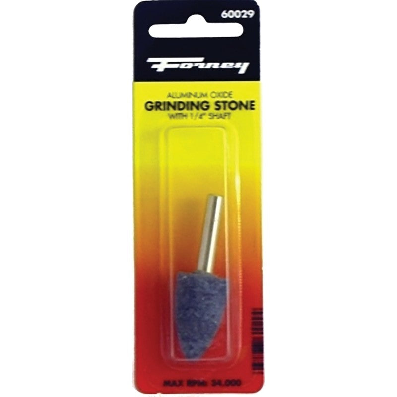 Forney 60029 Grinding Point, 3/4 x 1-1/4 in Dia, 1/4 in Arbor/Shank, 60 Grit, Coarse, Aluminum Oxide Abrasive