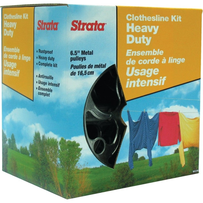 Ben-Mor 90238 Clothesline Kit, 150 ft L, Steel, Gold (Pack of 4)