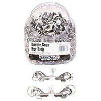 4 Inch Steel Double Snap Key Ring