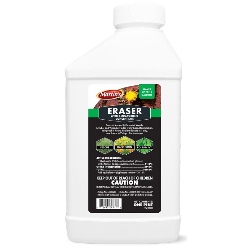 Martin's 82004317 Weed and Grass Killer, Liquid, Clear, 1 pt