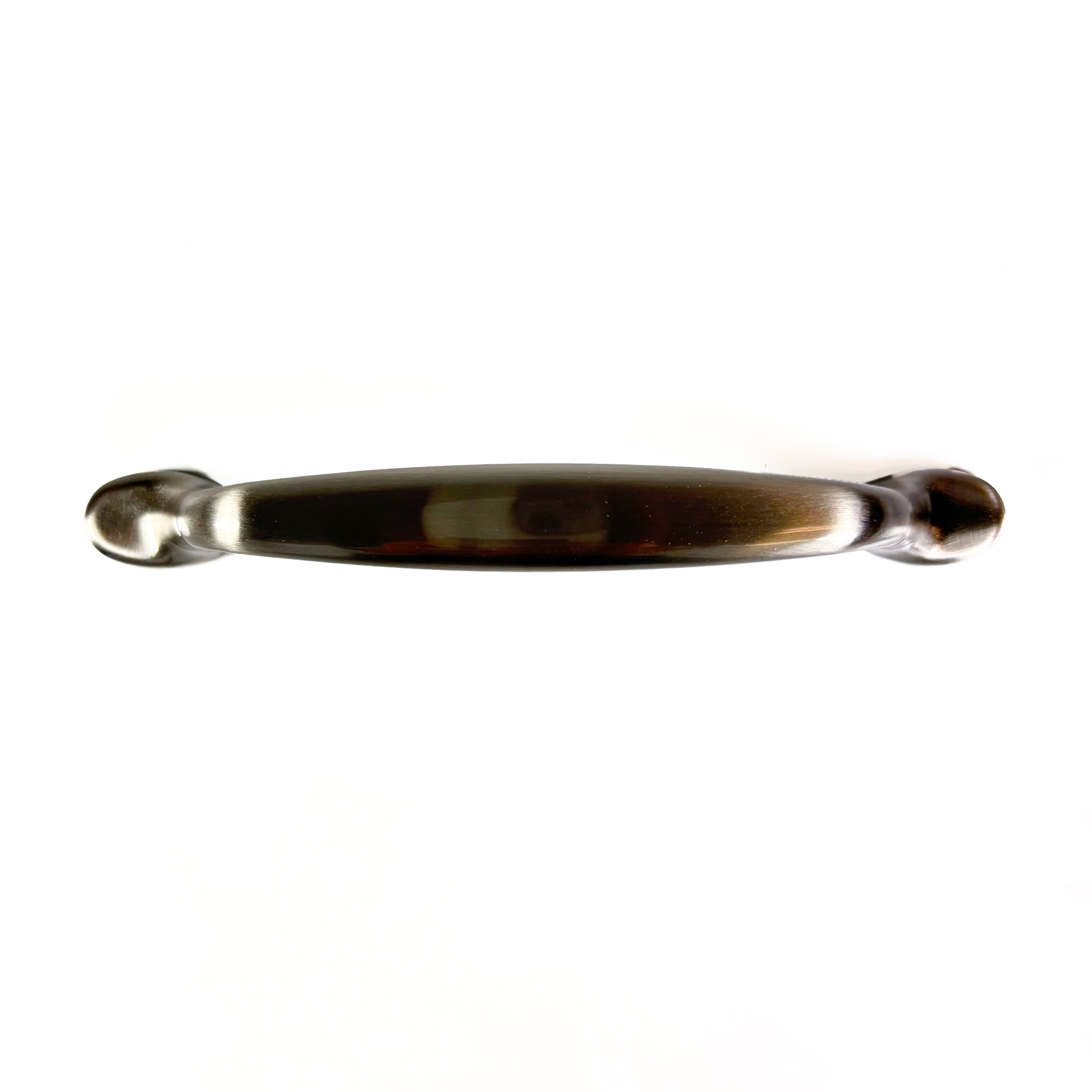 Spoon Cabinet and Drawer Pull 3-3/4 Inch Centers Satin Nickel