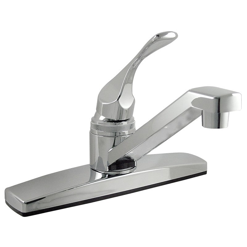 Boston Harbor PF8101A Kitchen Faucet, 1.8 gpm, 2-Faucet Hole, Plastic, Chrome Plated, Deck Mounting, Lever Handle