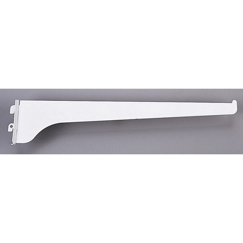 Knape & Vogt 180 WH 8 Shelf Bracket, 8 in L, Steel, Powder-Coated, White