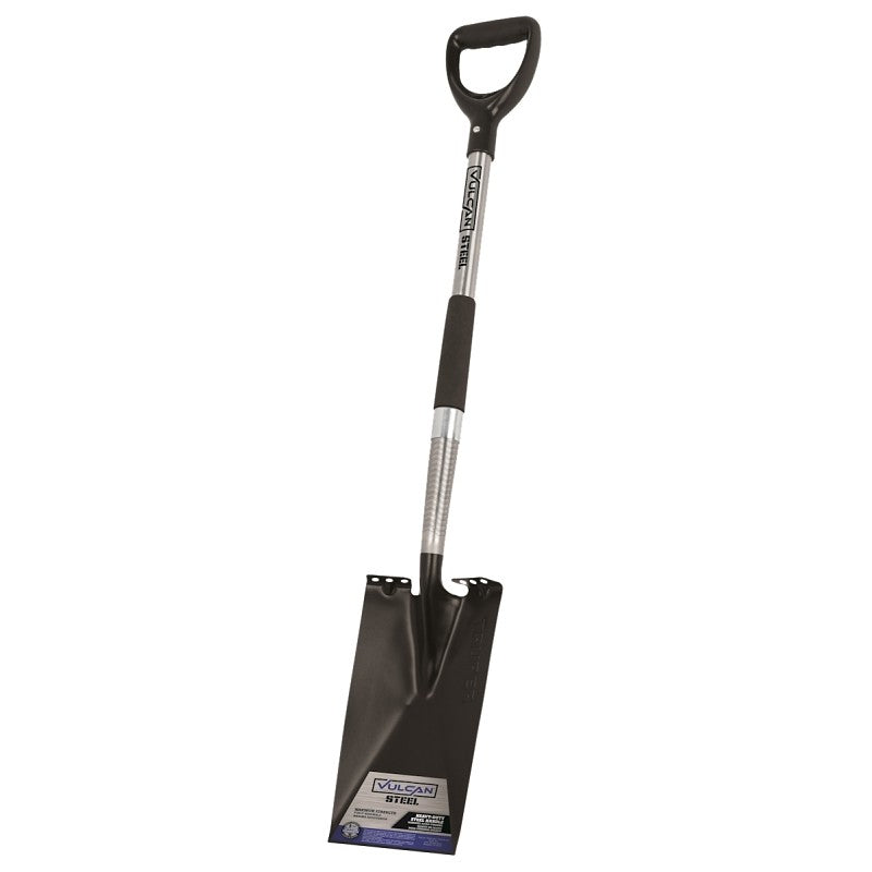 Vulcan 34862 Garden Shovel, Stainless Steel Blade, Steel Handle, D-Shaped Handle, 30 in L Handle