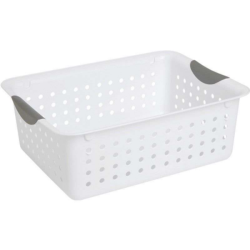 Sterilite Ultra 16248006 Storage Basket, 0.9 cu-ft, Plastic (Pack of 6)
