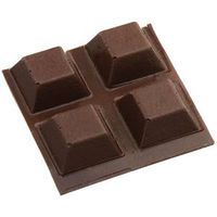 Square Rubber Bumper Self Adhesive 1/2 Inch Brown 8 Pack
