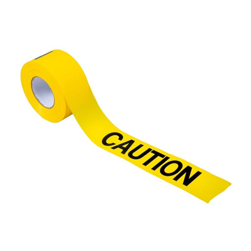 CH Hanson 16000 Barricade Safety Tape, 1000 ft L, 3 in W, Black/Yellow