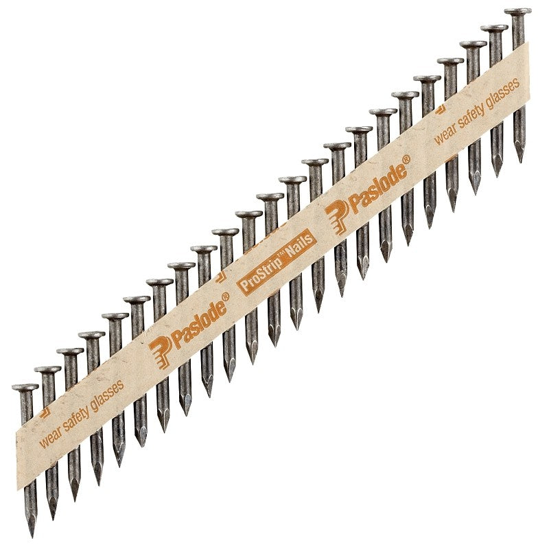Paslode Positive Placement 650028 Series Connector Nail, Paper Tape Collation, 2-1/2 in L, Steel, Brite, 2000/CT
