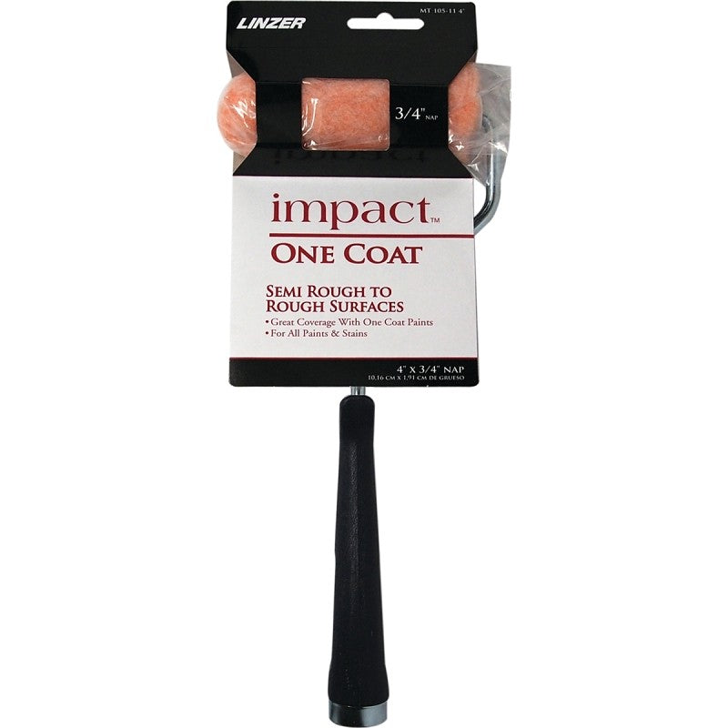 Linzer MT105-11 4IN Mini Roller, 3/4 in Nap, Polyester Cover, 4 in L Roller (Pack of 6)