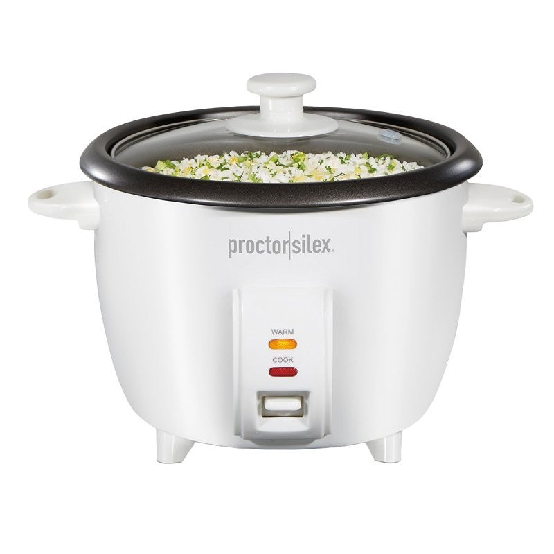 Proctor Silex 37533 Rice Cooker, 10 Cups Capacity, White