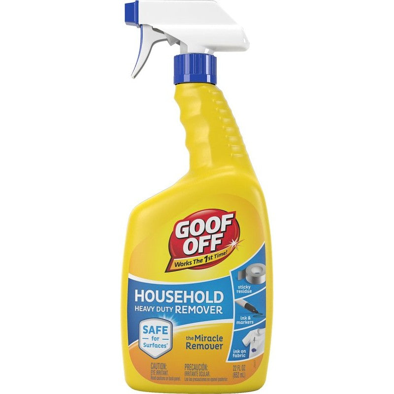 Goof Off FG659WM Marks, Messes and Stains Remover, 22 fl-oz Bottle, Liquid, Almond-Like, Slight Yellow to Clear