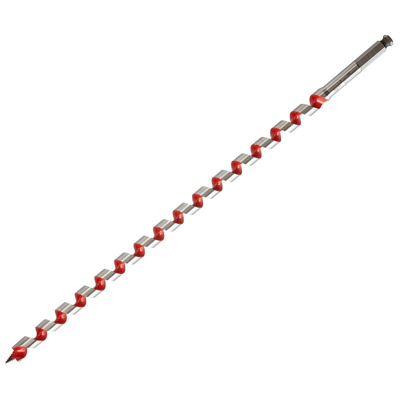 Milwaukee 48-13-5620 Ship Auger Bit, 5/8 in Dia, 18 in OAL, Wide Flute, 7/16 in Dia Shank, Hex Shank