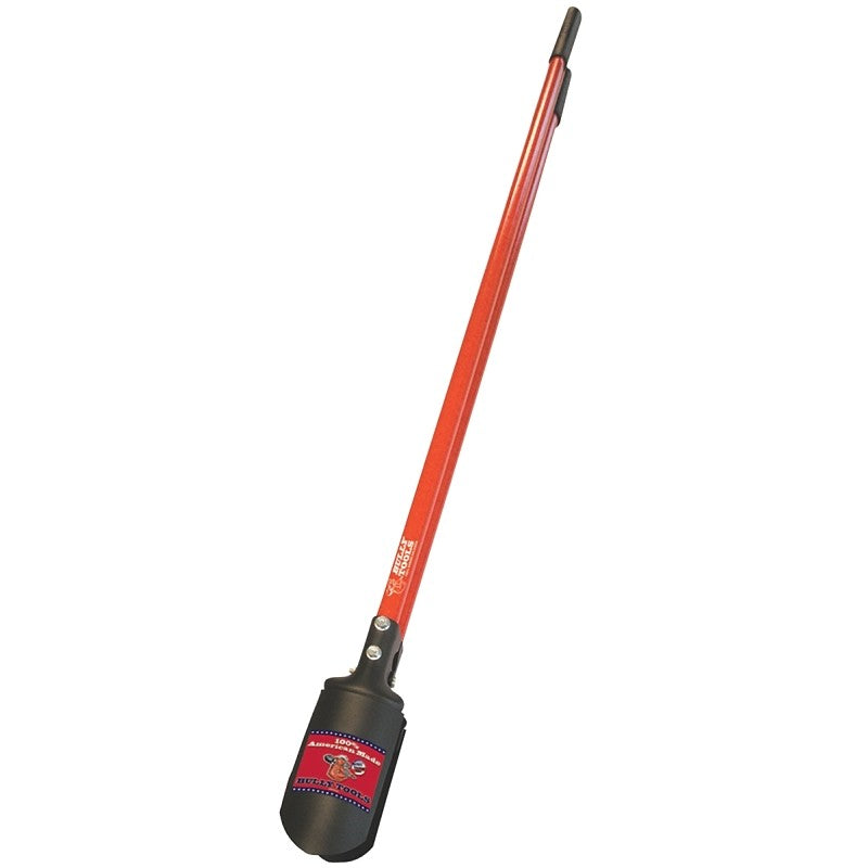 BULLY Tools 92382 Post Hole Digger, Beveled Edge Blade, Steel Blade, Fiberglass Handle, Rubber-Grip Handle