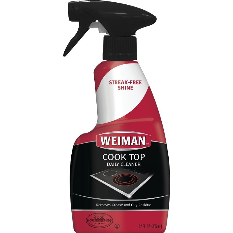 Weiman 70 Cooktop Cleaner, 12 oz, Liquid, Apple, Clear