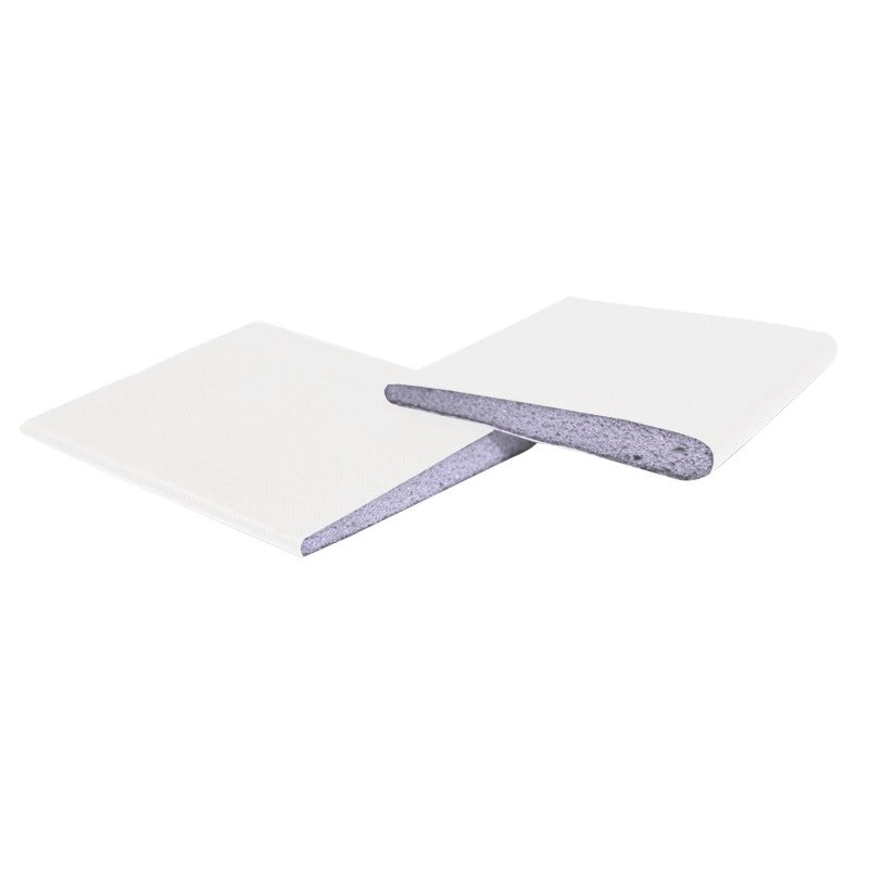 M-D 51502 Seal Door Corner, 1-1/4 in W, 1/8 in Thick, 1-3/4 in L, Foam/Nylon, White